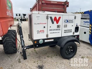 2025 Wacker Neuson G25 20 kW Mobile Generator Set (Inoperable)