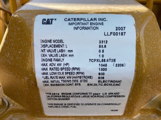 Like New Caterpillar 3512C HD 1365KW Tier 2 Diesel Generator Set - Depco Power Systems - view 3
