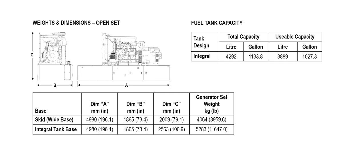 Caterpillar Cat D600 GC 600 kW liquid-cooled standby generator