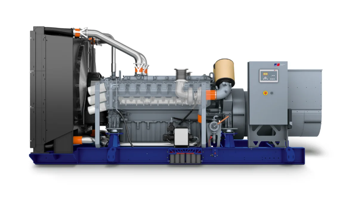 MTU MTU 16V2000 DS1000 1 MW liquid-cooled standby generator