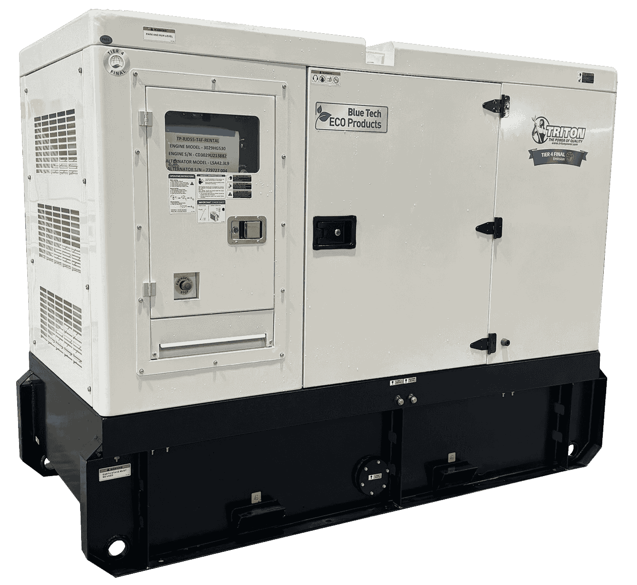 Triton Power Triton Power TP-JD50-T4F 50 kW liquid-cooled standby generator