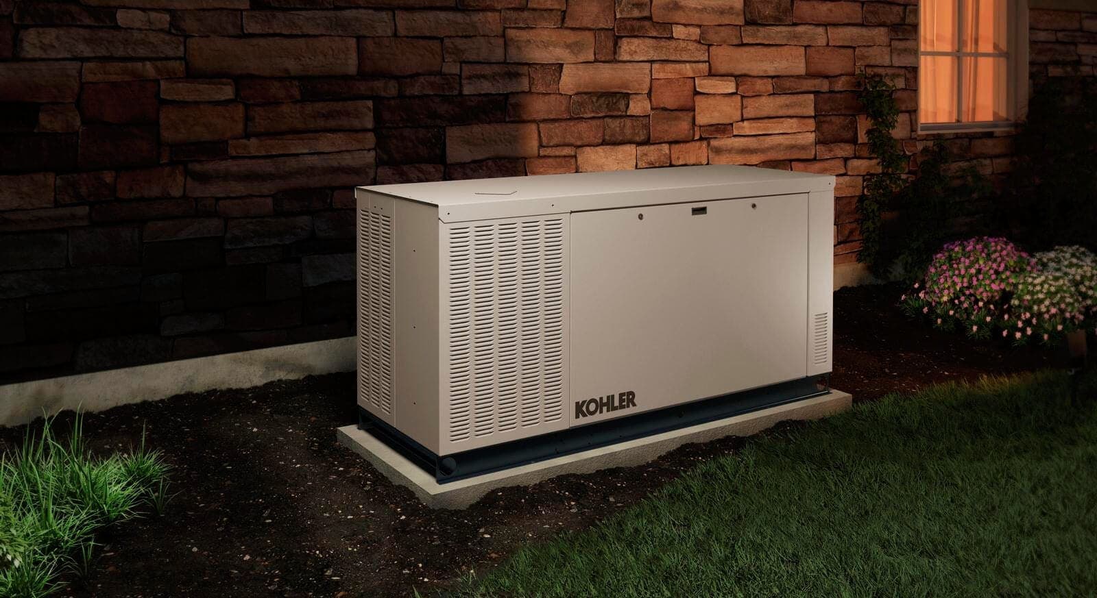 Commercial generator installation
