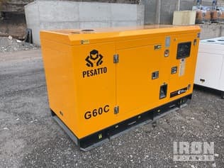 2026 Pesatto G60C 72.5 kVA Skid-Mounted Generator Set (Unused)
