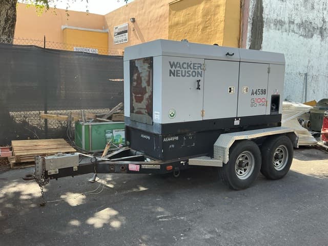 2018 Wacker Neuson G100 80 kW Mobile Generator Set - alternate view