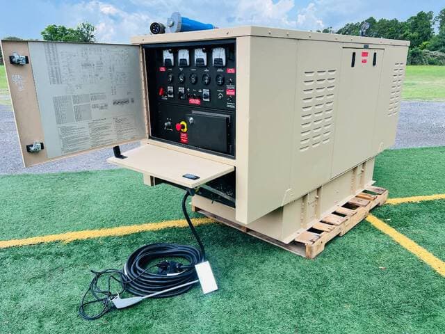 25kW Diesel Generator w/ Power Distribution Cords - alternate view