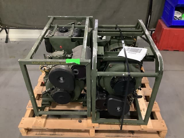 (2) Dewey MEP-531A 2kW Generator Sets - alternate view