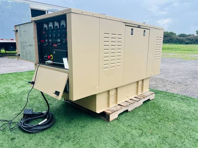 25kW Diesel Generator Set w/ Power Distribution Cord - alternate view