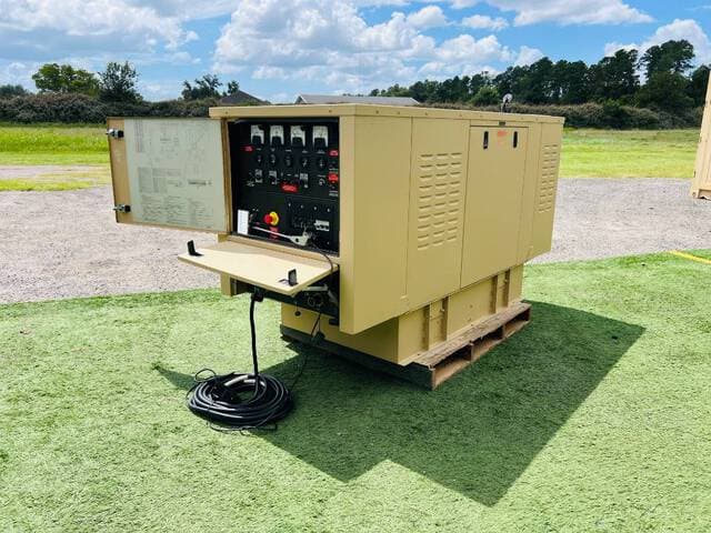 25kW Diesel Generator Set w/ Power Distribution Cord - alternate view