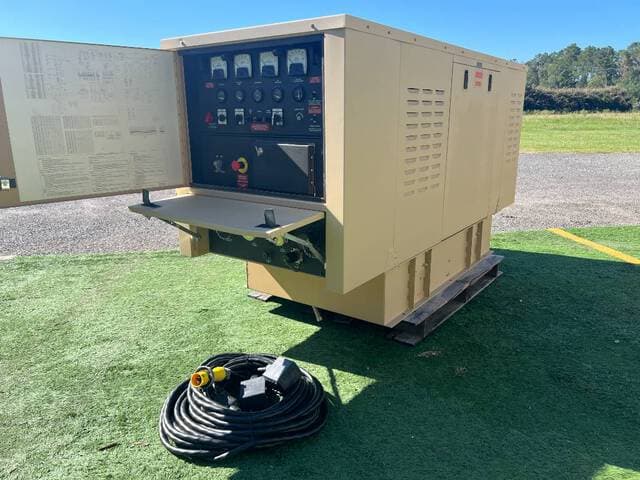25kW Diesel Generator Set w/ Power Distribution Cord - alternate view