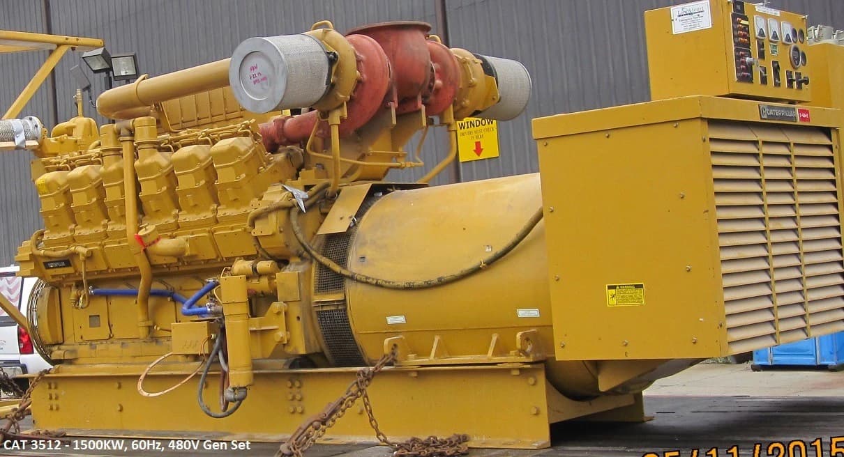 Caterpillar 3512 - 1500 Kw Diesel Generator