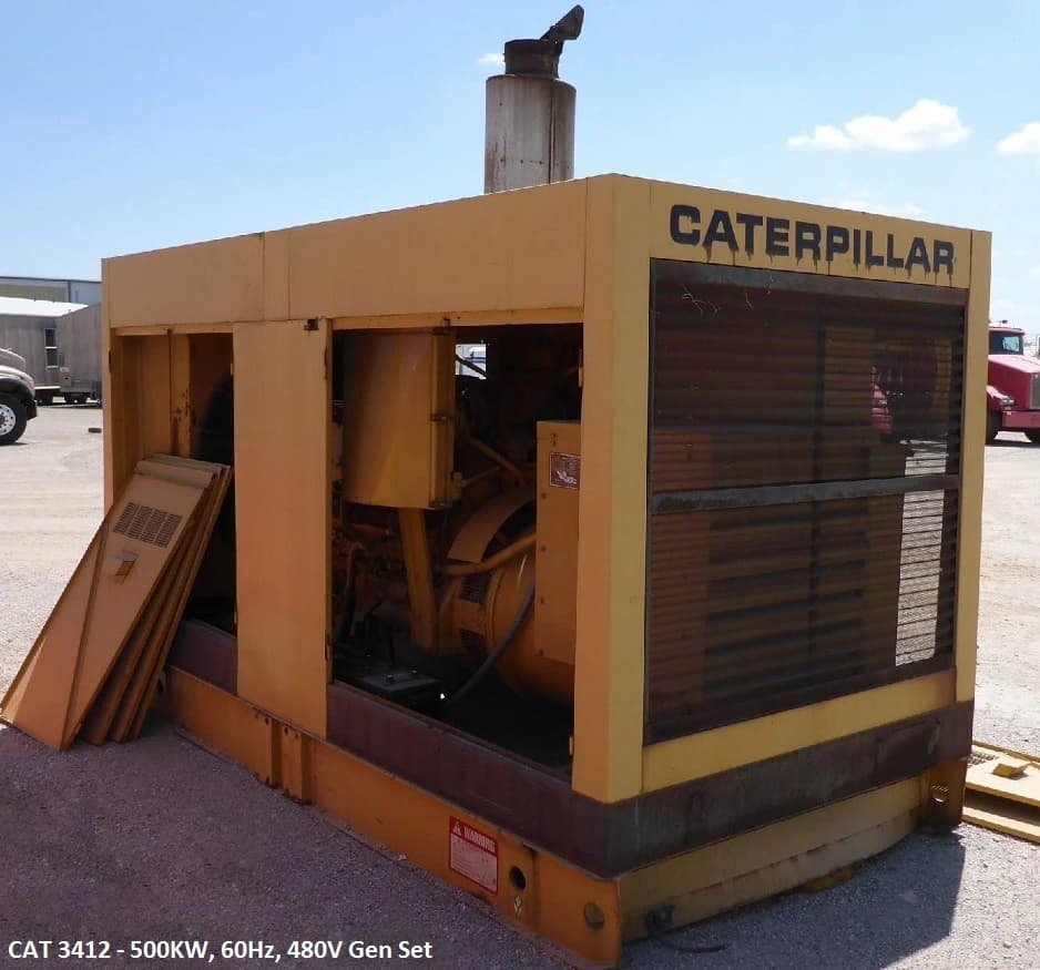 Caterpillar 3412 - 500 Kw Diesel Generator