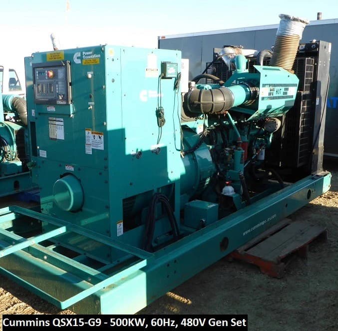 Cummins QSX15-G9 - 500 Kw Diesel Generator