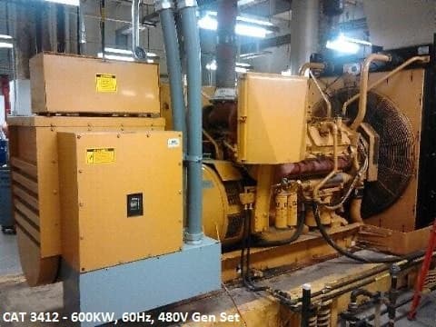 Caterpillar 3412 - 600 Kw Diesel Generator