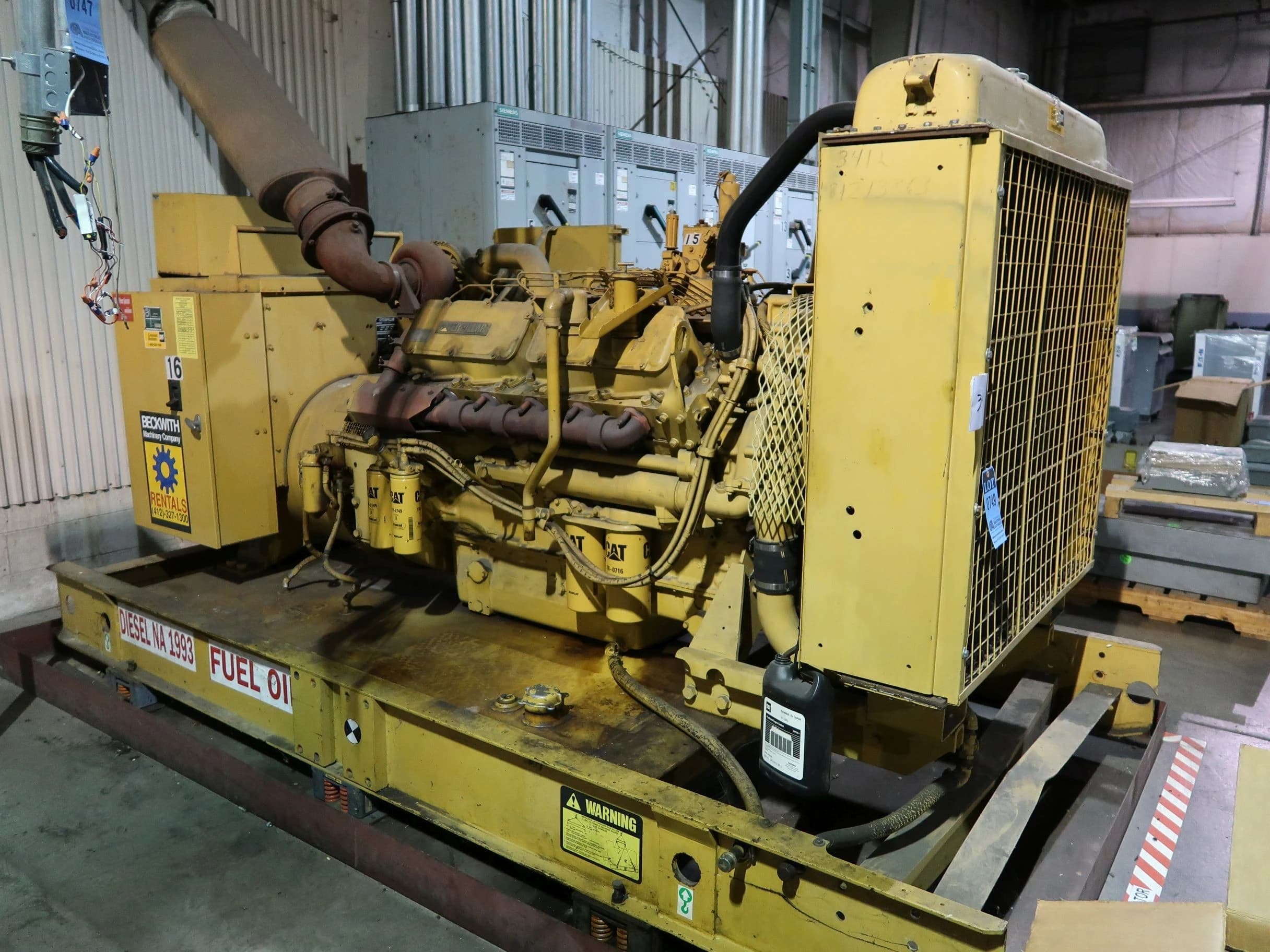 Caterpillar 3412 - 500KW Diesel Generator Set