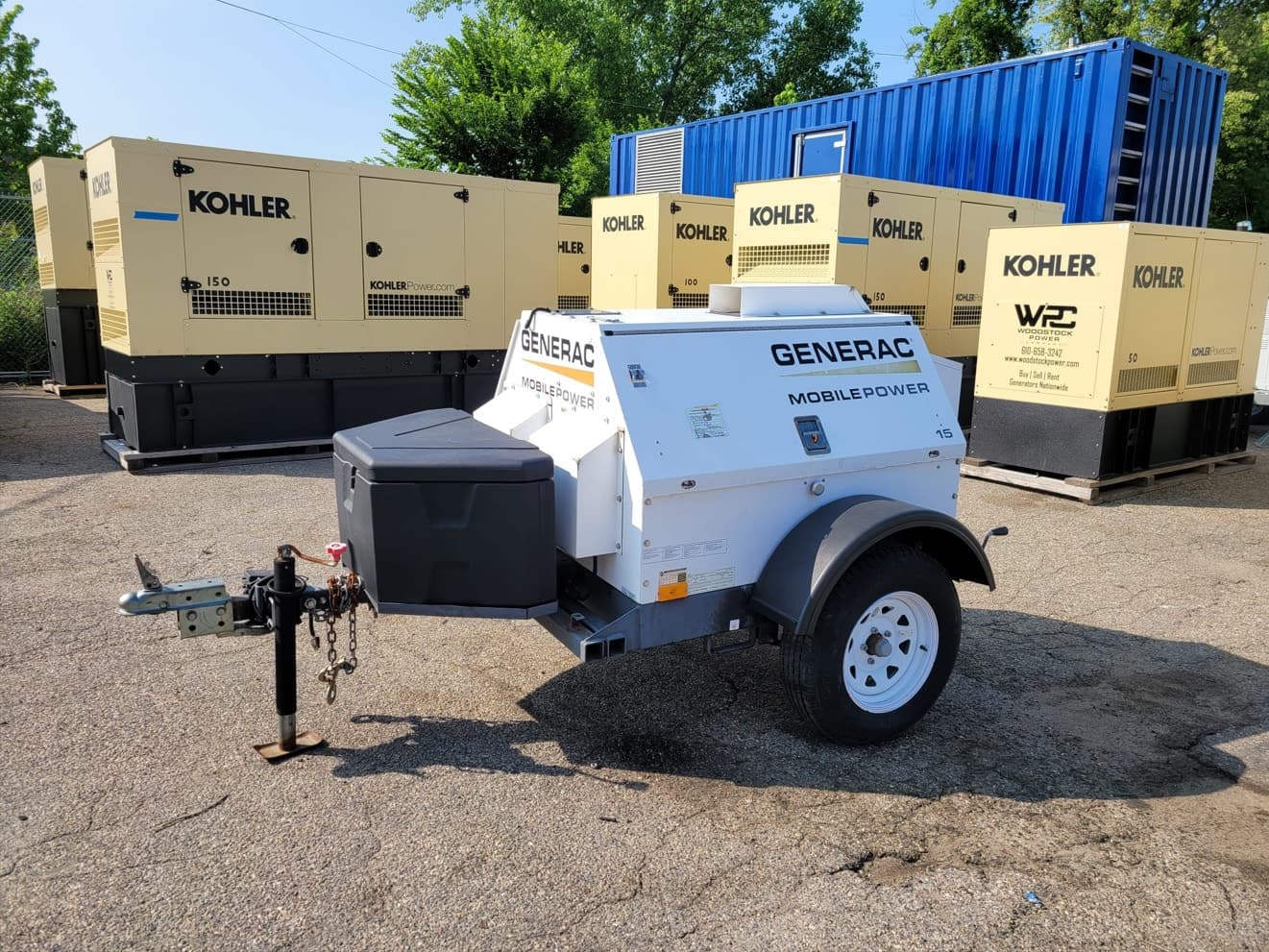 Used 13 kW Generac MLG15 Portable Diesel Generator - EPA Tier 4i - Woodstock Power inventory photo