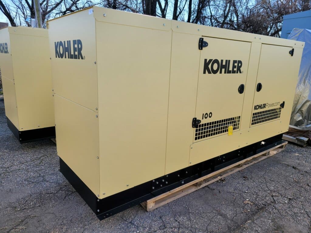 New 100 kW Kohler-Rehlko KG100 Natural Gas Generator - Steel sound enclosure - EPA Certified - Woodstock Power