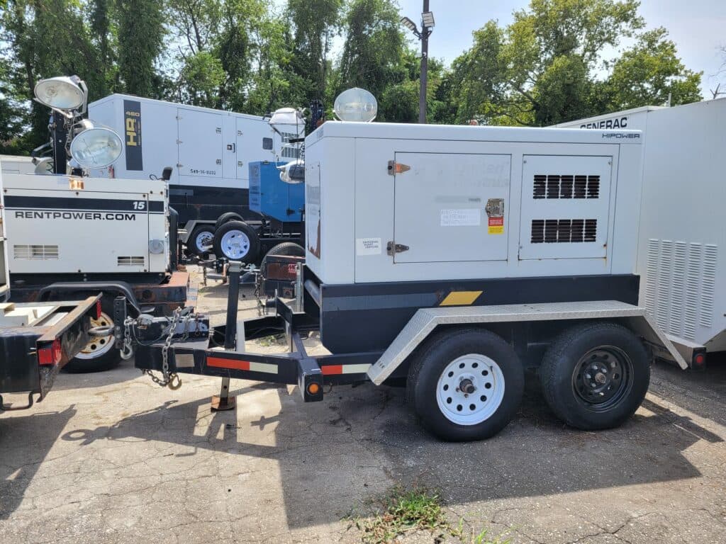 Used 40 kW HIPOWER HRWY-50 T6 SA Portable Diesel Generator - EPA Tier 4i - Woodstock Power inventory photo