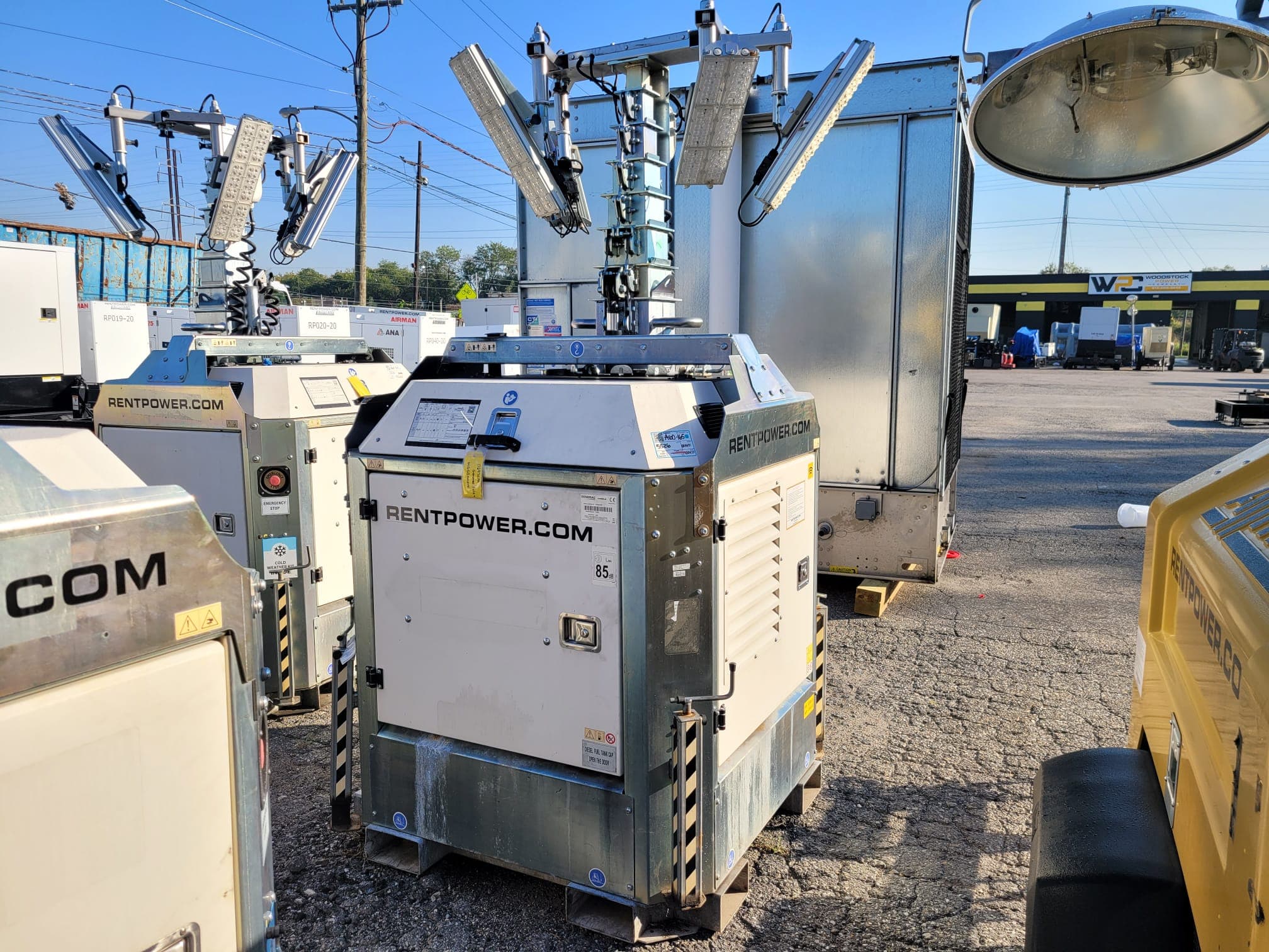 Used 2.9 kW Generac CUBE+ Portable Diesel Generator Light Tower - EPA Tier 4 Final