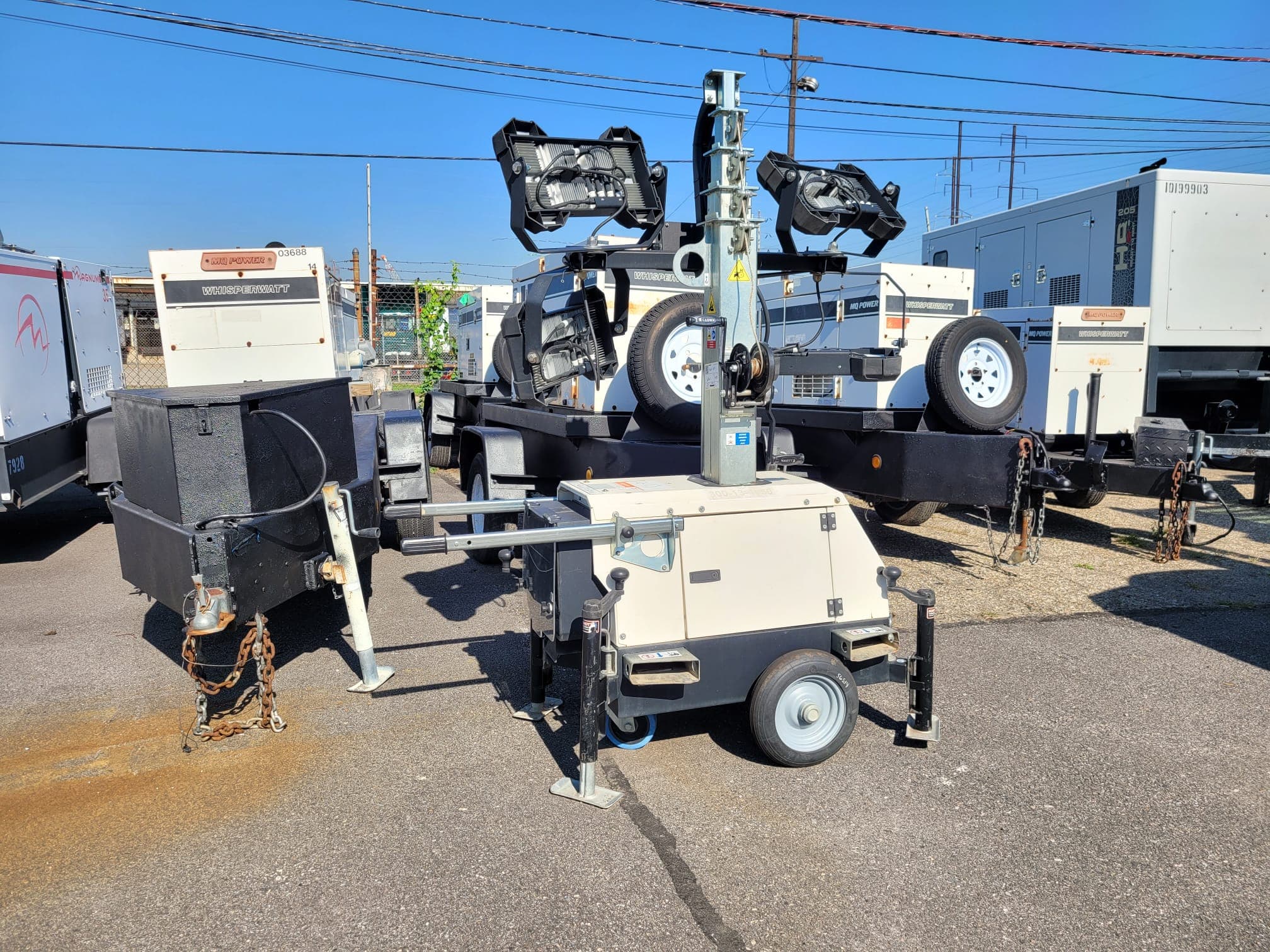 Used 2.4 kW Generac PLT240 Portable LED Light Tower