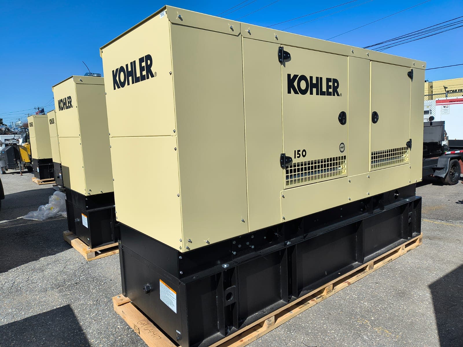 New 150 kW Kohler-Rehlko 150REOZJF Diesel Generator - Steel sound enclosure - EPA Tier 3 - Woodstock Power inventory photo