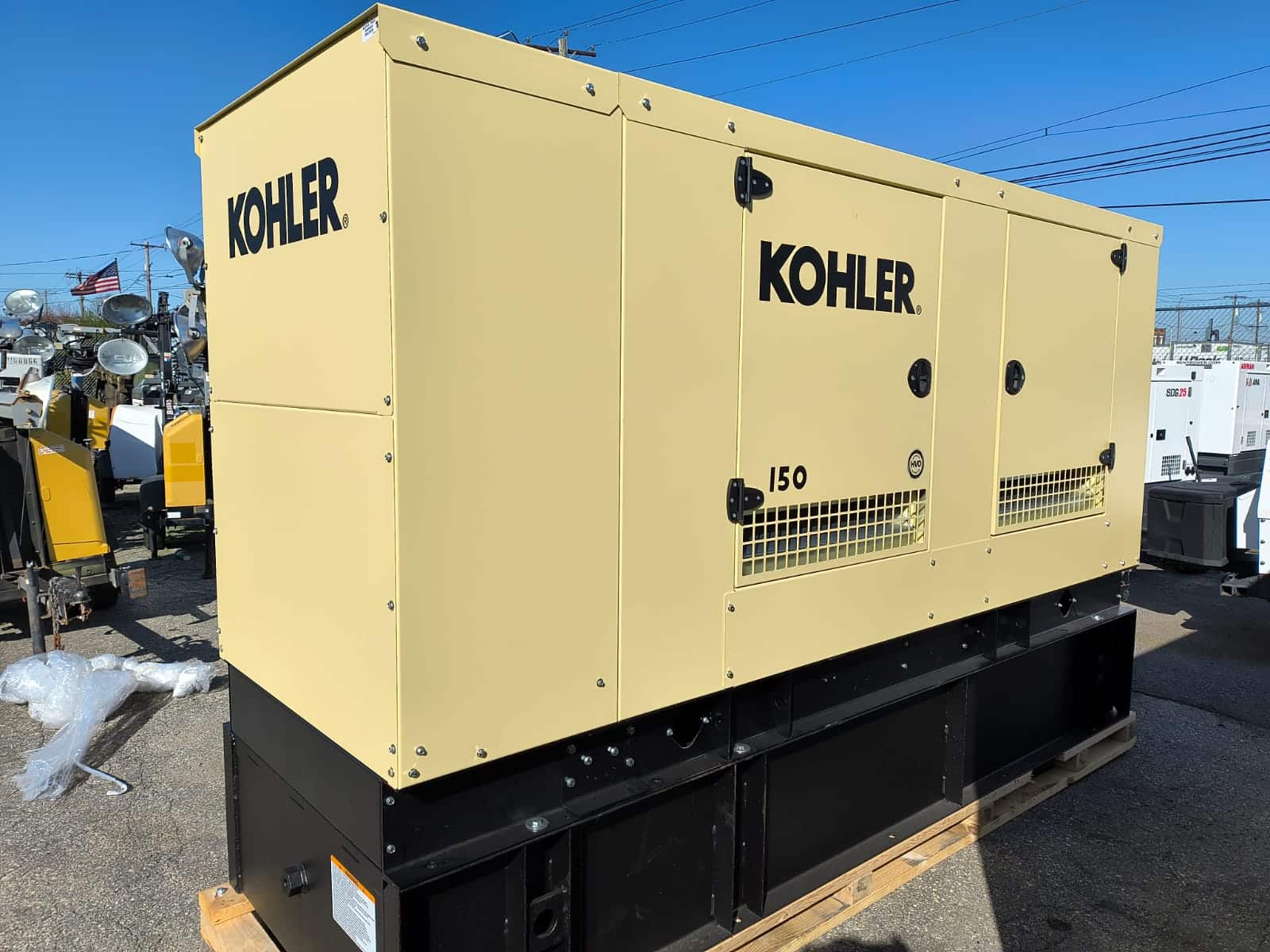 New 150 kW Kohler-Rehlko 150REOZJF Diesel Generator - Steel sound enclosure - EPA Tier 3 - Woodstock Power inventory photo