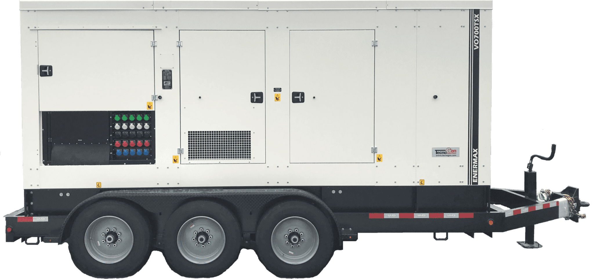 New 617 kW TecnoGen Enermax VO700TSX Portable Diesel Generator - EPA Tier 4 Final