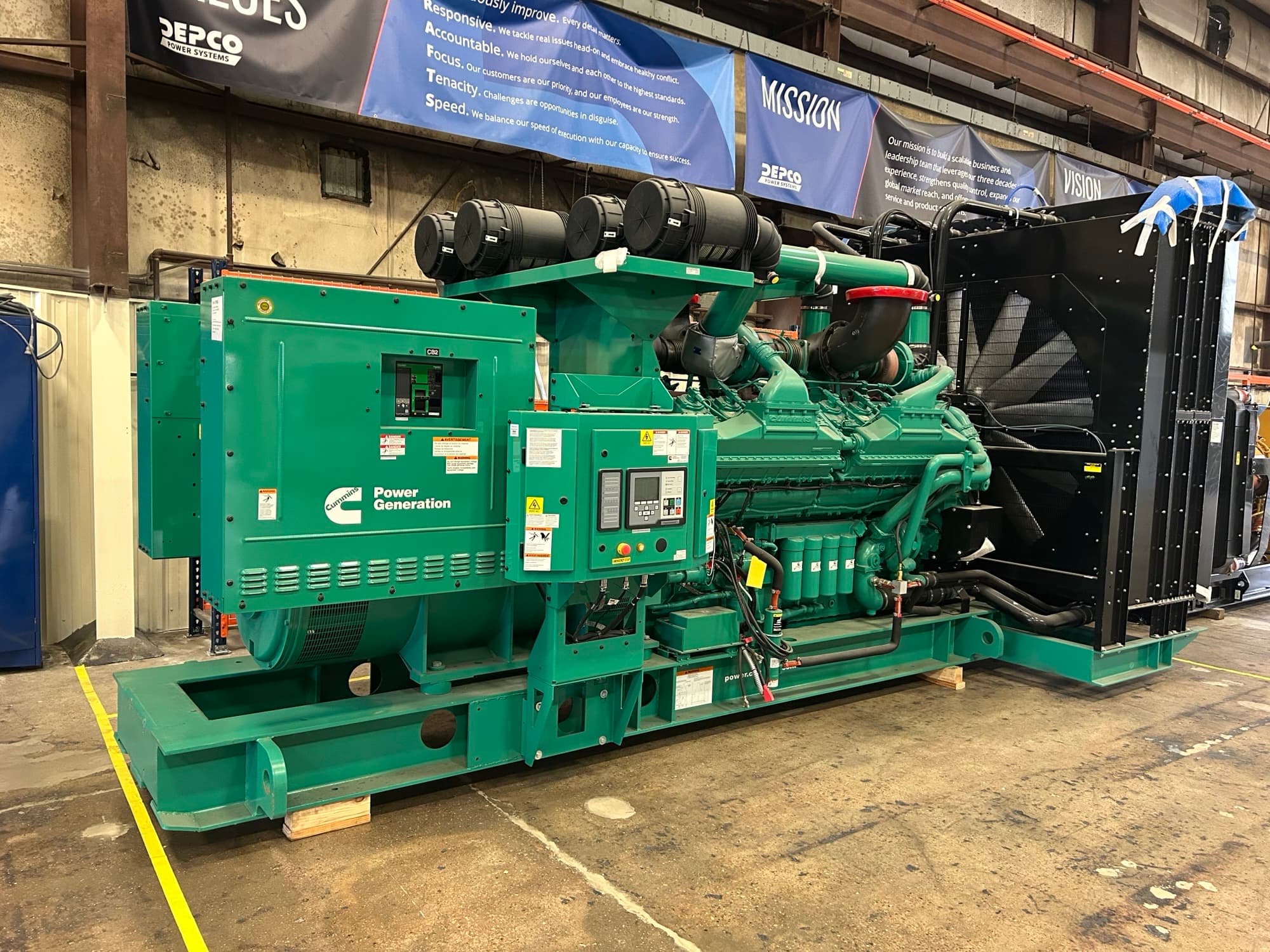 New Cummins QSK60-G6 1750KW Tier 2 Diesel Generator Set - Depco Power Systems